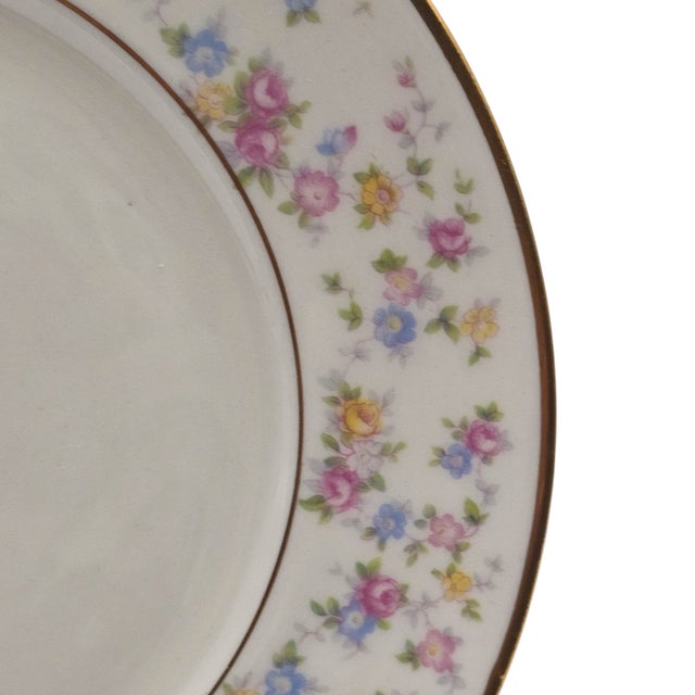 Metal Lamberton Reverie Floral Salad Plates, Set of Twelve For Sale - Image 7 of 11