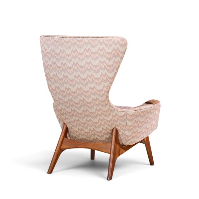 Adrian Pearsall for Craft Associates 2231-C Mid Century Walnut Wingback Lounge Chairs - Pair For Sale - Image 10 of 12