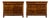 Pair of Italian 18th Century Walnut Four-Drawer Commodes with Bookmatched Veneer For Sale