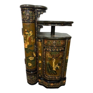Chinese Lacquered Wood Cabinet, 1920 For Sale