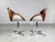 Set of Brancaster Swivel Leather Accent Swan Chairs from Acme For Sale - Image 6 of 12