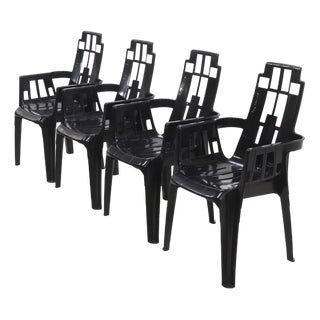 Boston Chairs by Pierre Paulin for Henry Massonnet, France, 1980s, Set of 4 For Sale