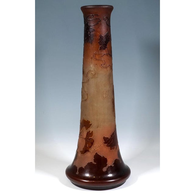 Large Art Nouveau Cameo Vase, 1890s For Sale - Image 4 of 8