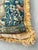 This is a beautiful and richly detailed antique tapestry pillow, likely dating from the late 19th to early 20th century....