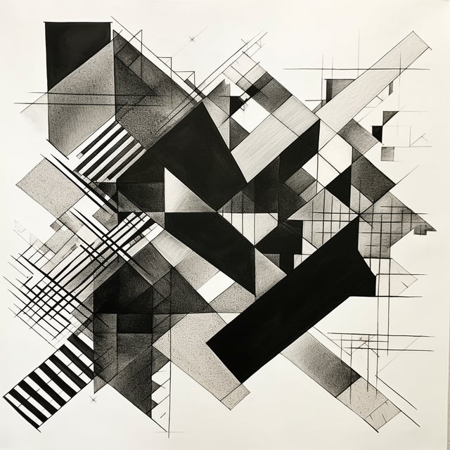Contemporary 20' X 20' Black and White Abstract Minimalist Limited Edition Print For Sale - Image 3 of 3
