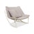 Modern Grey Fabric Sway Rocking Lounge Chair with White Frame by Markus Krauss For Sale - Image 3 of 13