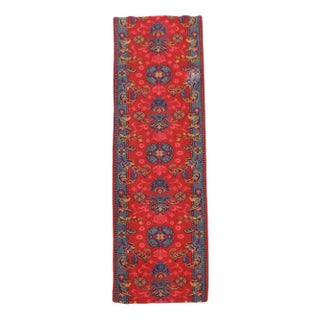 Vintage Hand Knotted Runner Rug For Sale