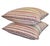 Bright and bold, this pair of colorful down-filled toss pillows features a textural raw silk in multiple shades of...