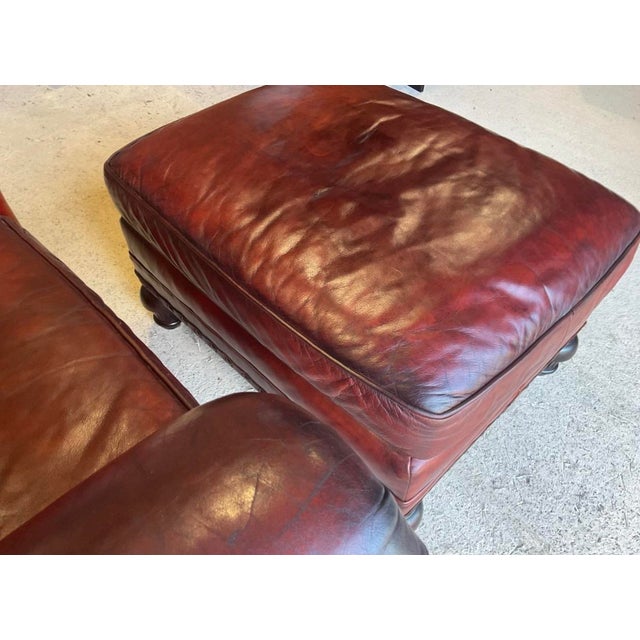 Wesley Hall Chairs with Ottoman, Set of 3 For Sale - Image 11 of 18