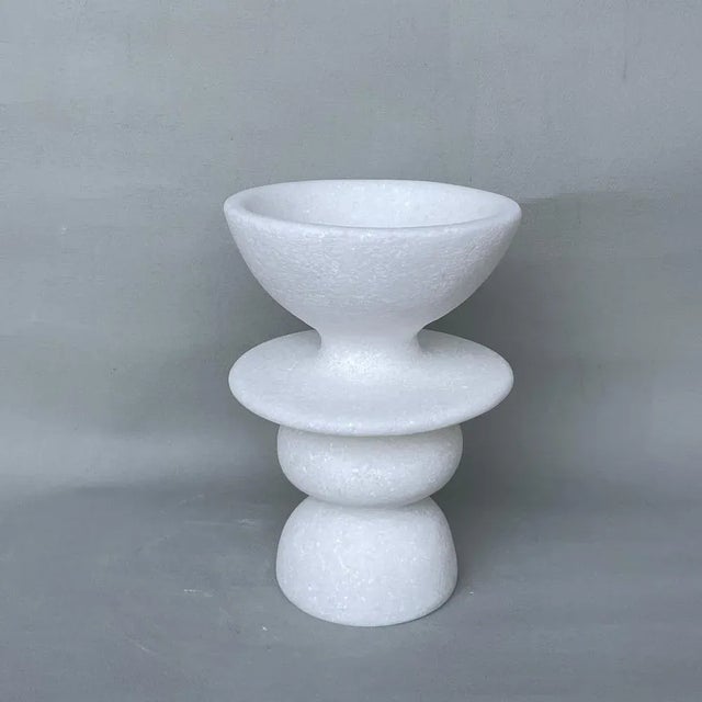 Unique Naxian Marble Vessel by Tom Von Kaenel Unique piece. Dimensions: Ø 15.5 x H 22 cm. Materials: Naxian marble. The...