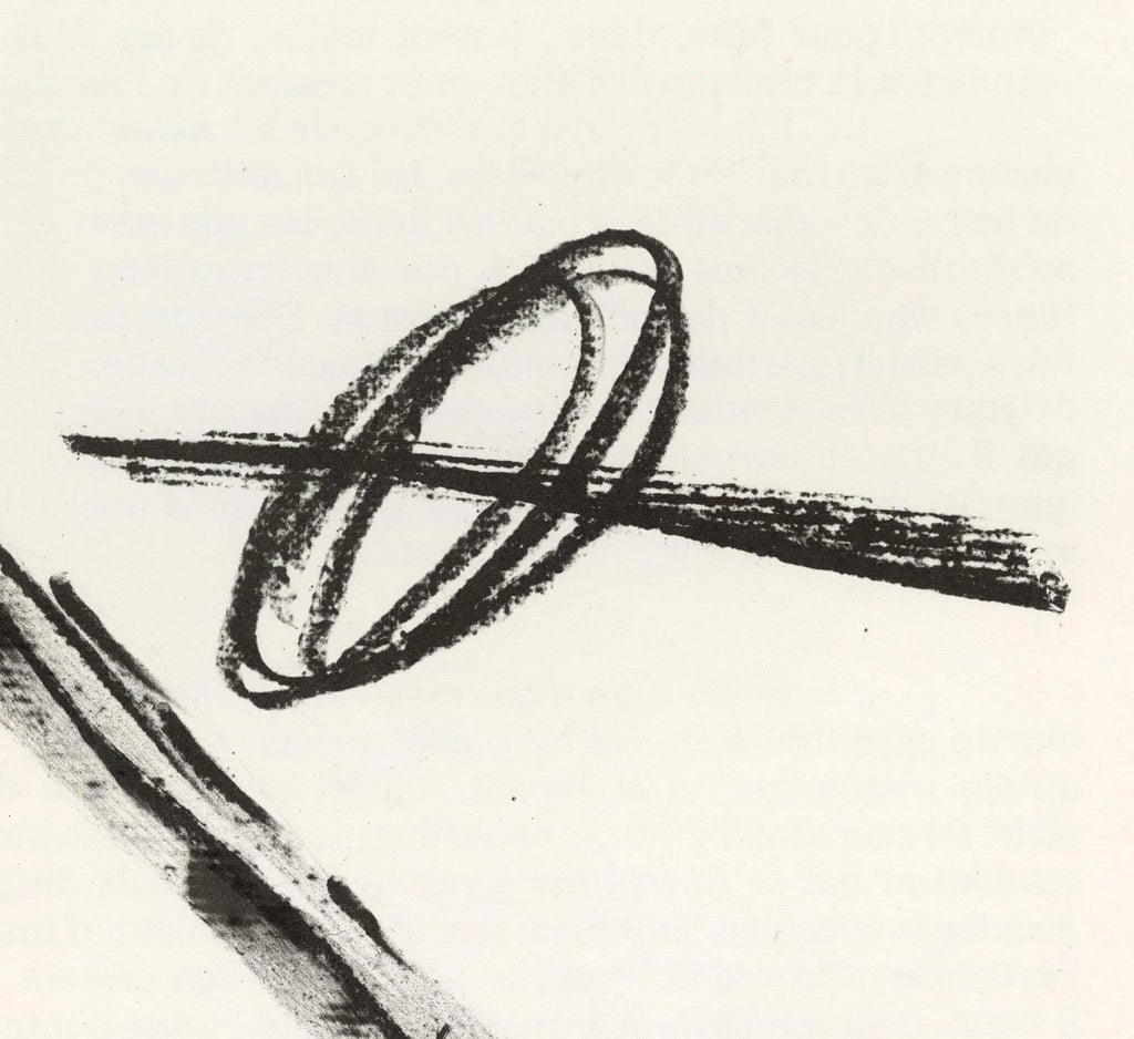 Lithographie Originale Antoni TÀPIES 1968 - Édition Limitée, Cadre Galerie, Abstraction
