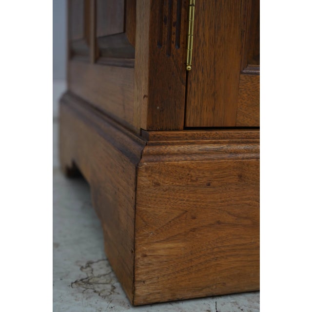 Mid 20th Century Walnut Custom Made Chippendale Cabinet For Sale - Image 15 of 18