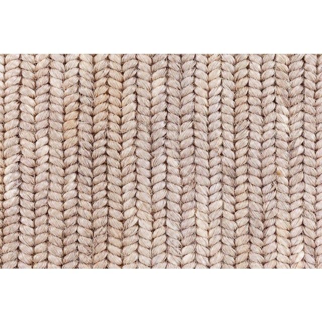 Coastal Contemporary Hemp Rug For Sale - Image 3 of 7