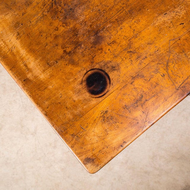 1940s Small French Bobbin Leg Dining Table, 1940s For Sale - Image 5 of 10