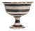 Mid 20th Century Italian Pottery Ceramic Compote in the Style of Raymor Rosenthal Netter For Sale