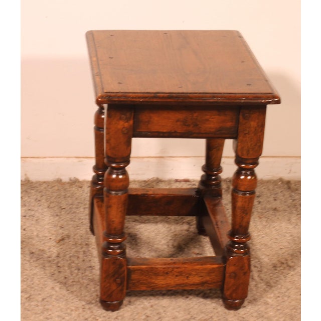 English Oak Stool, 19th Century For Sale - Image 5 of 10