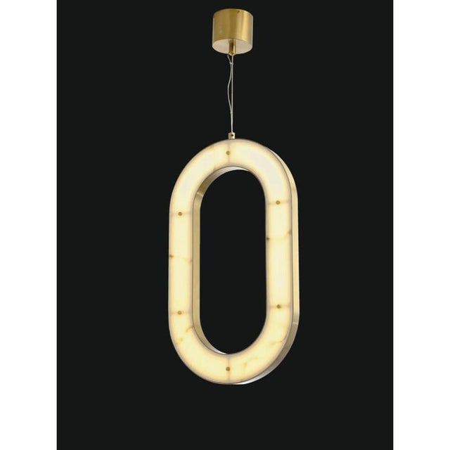 Contemporary Collection Orione Alabastro Chandelier in Metal and Crystal by Jago For Sale - Image 3 of 8