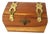 1980s Wood and Brass Box For Sale