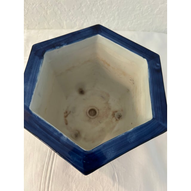 Cobalt Blue Takahashi San Francisco Ceramic Cachepot For Sale - Image 4 of 5