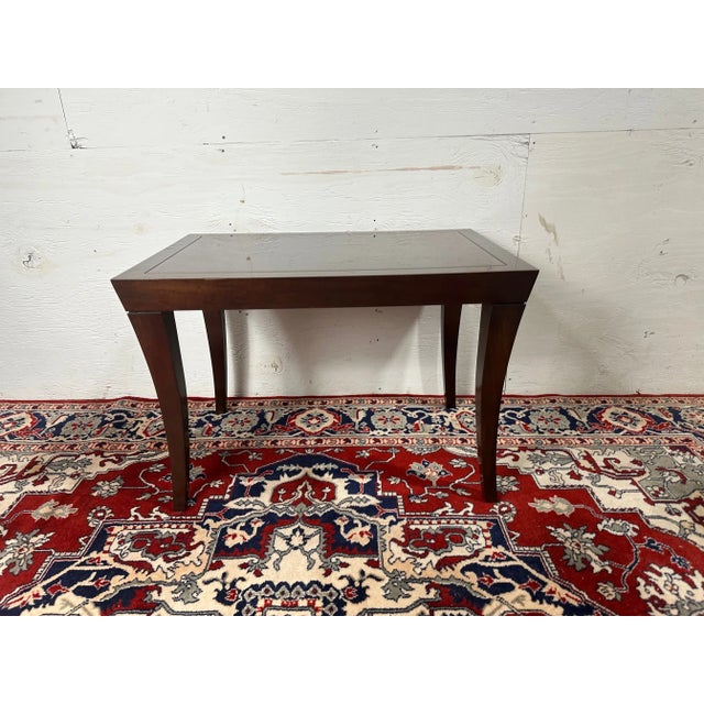 CTH/Sherrill Occasional Custom Cocktail Table With Walnut Finish For Sale In New York - Image 6 of 7