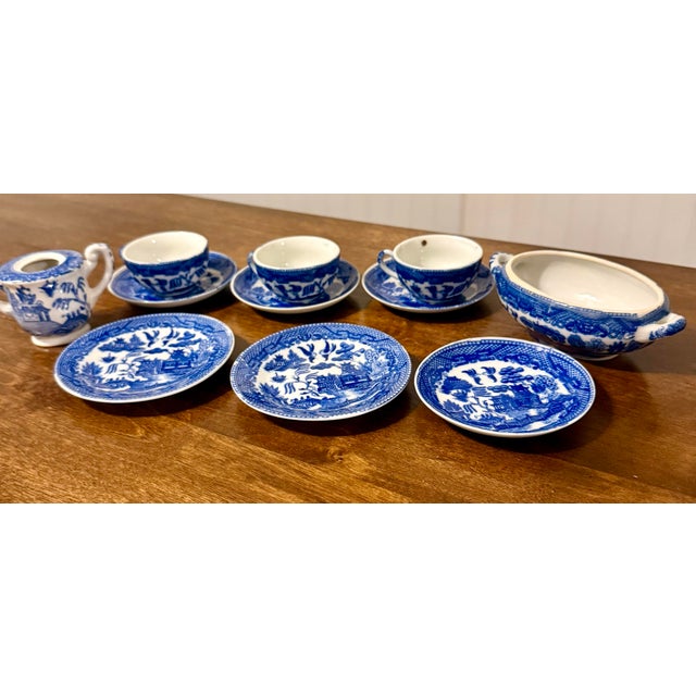This miniature set of dishes offers a unique collecting experience, allowing enthusiasts to appreciate the intricate “Blue...