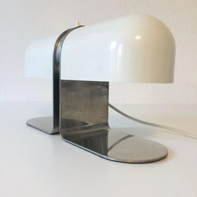 - Mid-century modern table lamp - Designed by Andre Ricard in 1973 - Manufactured by Metalarte in Spain - Engraved by the...