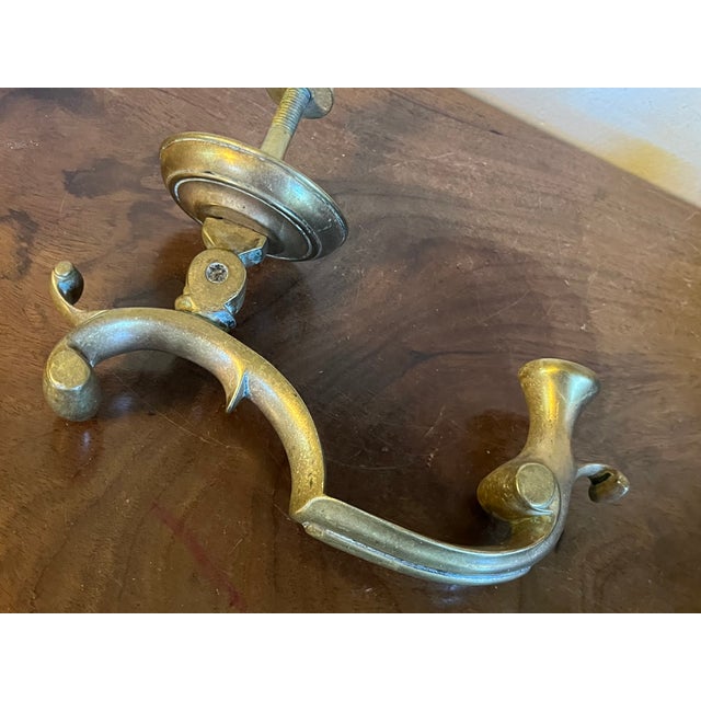 Large Antique 19th Century Georgian Style Heavy Cast Brass Doctor's Door Knocker For Sale - Image 10 of 13