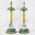 Vintage Hand-Painted Chinoiserie Tole Palm Tree and Figurine Table Lamps - a Pair For Sale - Image 13 of 13