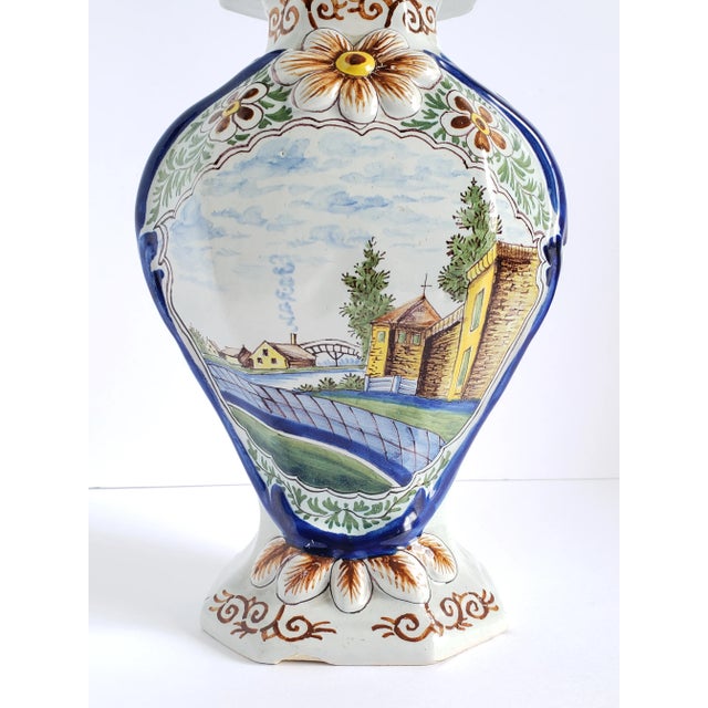 Antique 17th Century Delft Hand Painted Polychrome Lidded Jar Lidded Jar For Sale In New York - Image 6 of 12