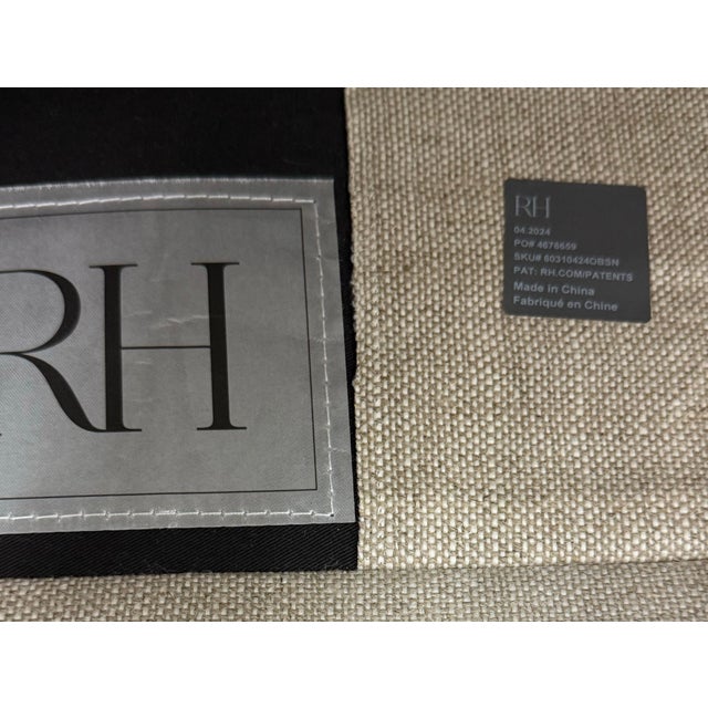 2020s Restoration Hardware Belgian Track Arm Bench Seat Sofa For Sale - Image 5 of 12