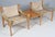 Scirocco Lounge Chairs with Table with Ash Frame and Leather Cushions from Arne Norell, 1970s, Set of 2 For Sale - Image 8 of 10