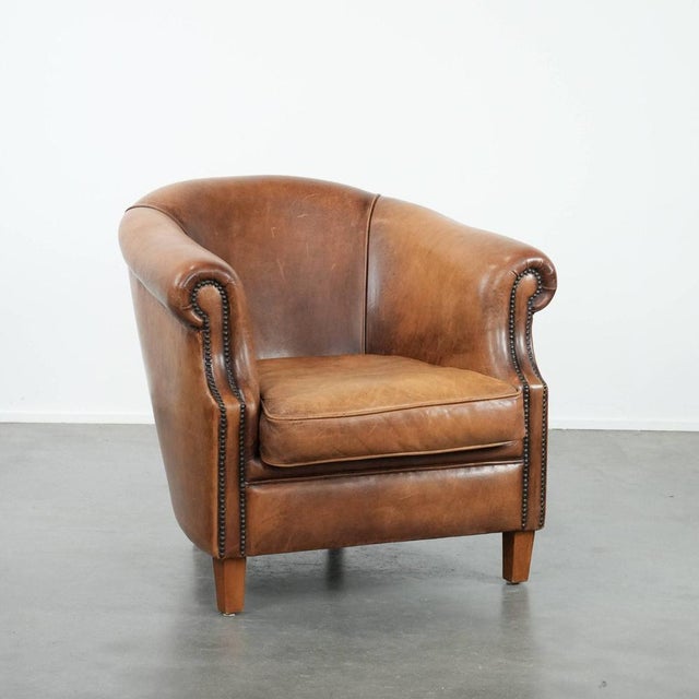 Club Chair in Sheepskin Leather For Sale - Image 15 of 15