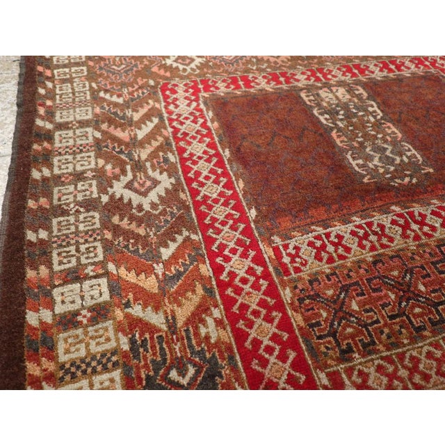 1930s Galerie Shabab Collection Early 20th Century Central Asian Bokhara Rug For Sale - Image 5 of 10