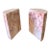 Vintage Mexican Pink Onyx Bookends – Pair For Sale