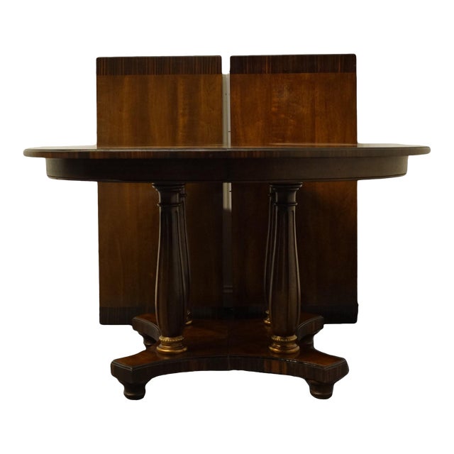 Vintage Henredon Furniture Italian Provincial Oval Banded Double