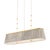Textile Hudson Valley Lighting Valeria 48.75 in. 3 Light Linear in Aged Brass Finish For Sale - Image 7 of 7