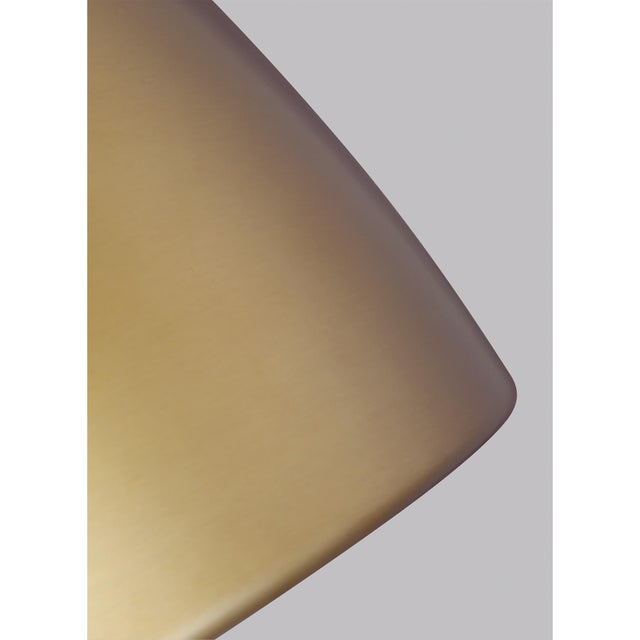 Sean Lavin by Visual Comfort Studio Brynne Small LED Pendant, Burnished Brass For Sale - Image 9 of 10