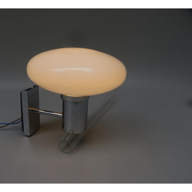 Space Age Chrome-Plated Wall Lights from Doria, Set of 2 For Sale - Image 6 of 18