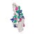 Contemporary 1980s Tutti Frutti Emerald Ruby Sapphire Diamond 18k White Gold Brooch Pendant For Sale - Image 3 of 6