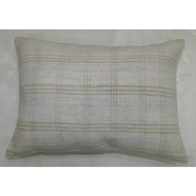 White Textile Kilim Pillow For Sale In New York - Image 6 of 6