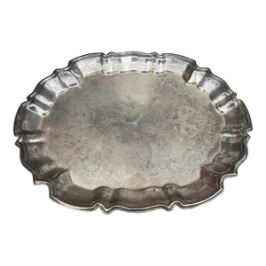 1970s Silverplate Footed Serving Tray