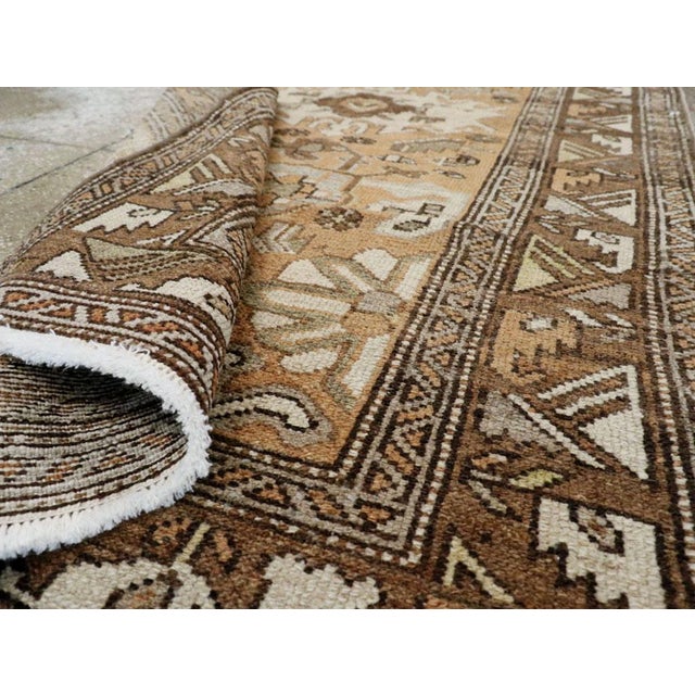Textile Galerie Shabab Collection Mid-20th Century Persian Malayer Throw Rug For Sale - Image 7 of 7
