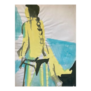 1960s Female Nude Figure Painting For Sale
