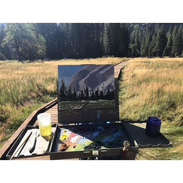 Contemporary Yosemite Landscape (Original Plein Air Oil Painting) For Sale - Image 3 of 14