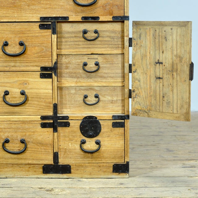 Antique Japanese Tansu Chest of Drawers, 1880 For Sale - Image 12 of 15