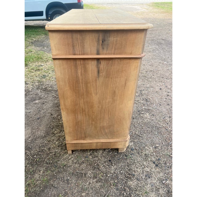 French 19th Century Louis Philippe Bleached Walnut Commode For Sale - Image 11 of 12