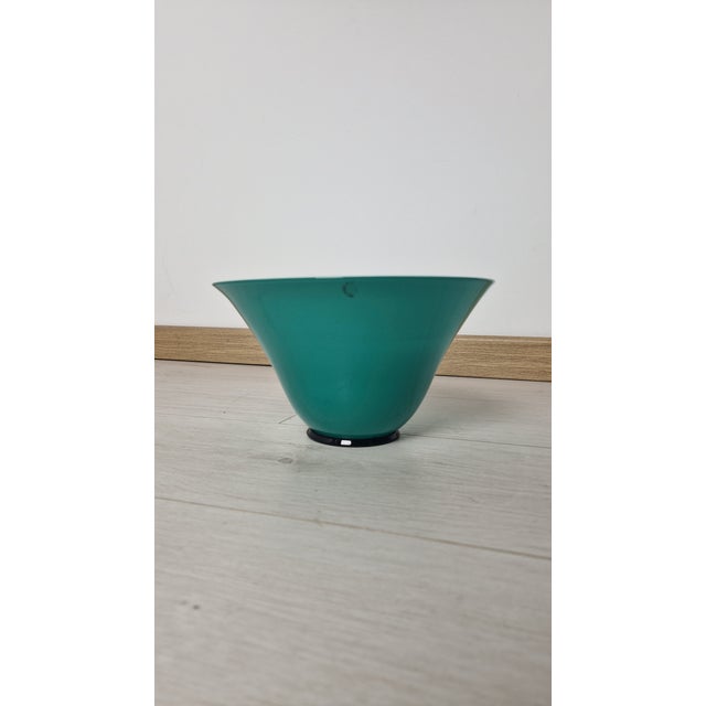 Bowl in Green Model Annitrenta Murano Glass from Venini, 1990s For Sale - Image 15 of 15