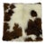 18x18 Tri-Color Premium Long-Haired Colombian Cowhide Pillow Cover – Handcrafted by Pablo Sota Designs For Sale