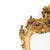 Furniture - Wall mirror. Portuguese; early 20th century with carved, openwork, and gilded wooden frame. Dimensions: 124 cm...