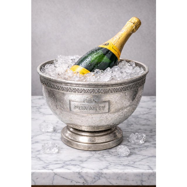 Metal French Pommery Multi Bottle Champagne Cooler For Sale - Image 7 of 8